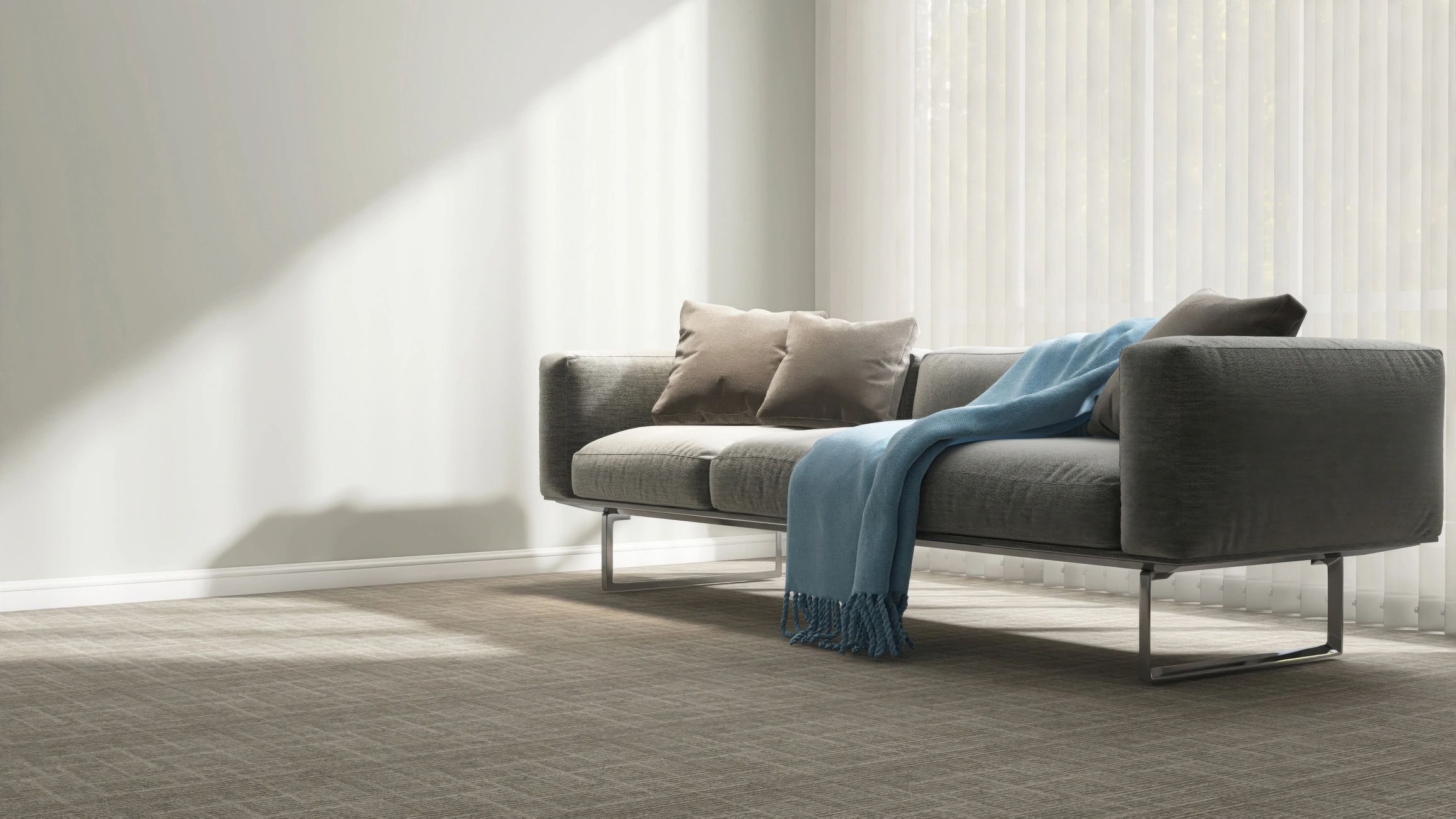 Minimal luxury living room with modern sofa